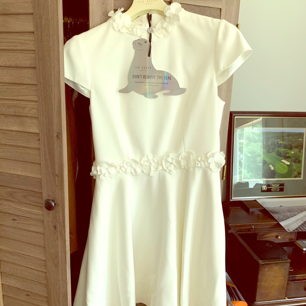 Ted Baker white garden party dress